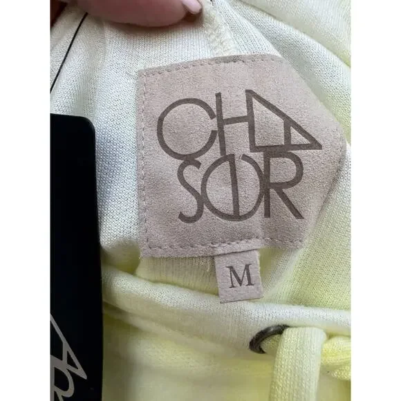 Chaser Yellow Tie Dye Drawstring Lounge Cropped Jogger Sweatpants Size Med NWT - Picture 8 of 11